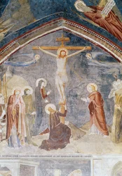 La Crocifissione, (dettaglio) dal centro, dalla cappella di San Giovanni, 1347